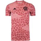 Camisa Flamengo Pré-Jogo 20/21 Rosa Adidas Original