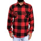 Camisa Flanela xadrez adulto masculina manga longa para homens do P ao G4