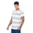 Camisa Gola Careca Listrada Masculina Estilo Despojado com Máximo Conforto