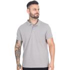 Camisa Gola Polo Masculina Piquet Lisa Com Bolso Manga Curta