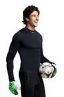Camisa Goleiro Compressão Preta Futebol Futsal Slim Kanxa Original