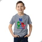 Camisa Infantil Corujita Largatixo Pj Desenho Masks Herois