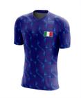 Camisa Infantil Juvenil Itália Masculina Camiseta Futebol Dry Fit Uv