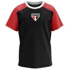 Camisa Infantil São Paulo Herança Masculina - Preto e Vermelho - Braziline