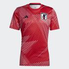 Camisa japão pré jogo adidas vermelha