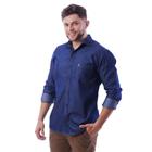 Camisa Jeans Manga Longa Original Amil marinho