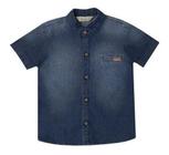 Camisa Jeans Paraiso Infantil Menino Tam 6 8 10 Luxo 11122