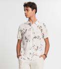 Camisa Juvenil Masculina Em Viscose Minty Bege