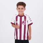 Camisa Kappa Juventus da Mooca Supporter Juvenil Branca e Vinho