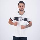 Camisa Kappa Vasco Supporter New Branca e Preta