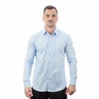 Camisa King e Joe Casual Manga Longa Slim Masculina