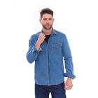 Camisa Larga Masculina Jeans Jaqueta básica