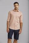 Camisa Linen Blend Slim Fit - Laranja