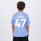 Camisa Manchester City Foden 47 Citizens Infantil - Braziline