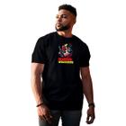 Camisa masculina algodão premium Deadpool Wolverine Friends