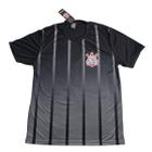 Camisa Masculina Corinthians Timão Diamond Reverse Gray Preto SPR