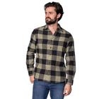 Camisa Masculina Dixie Flanela Xadrez Verde/Preto