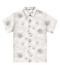 Camisa Masculina Estampada Em Tricoline Diametro Branco