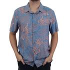 Camisa Masculina Freesurf Estampa Corais Azul - 1105