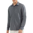 Camisa Masculina Hering ML Cinza - KGKL1DSI