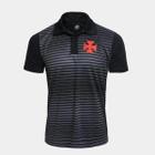 Camisa Masculina Kappa Vasco Polo Spike Preta