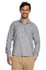 Camisa Masculina Malha Lisa Polo Wear Cinza Escuro