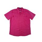 Camisa Masculina Manga Curta Martt Marsala Dois Bolsos Frontais Bordada Costas (c/ Defeito)