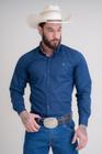 Camisa Masculina Manga Longa Texas Farm - Cal531 - Azul Marinho