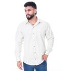 Camisa Masculina Manga Longa Texas Farm - Slim Fit - Cal318 - Amarelo Claro