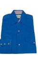 Camisa Masculina Manga Longa Texas Way Azul Liso P