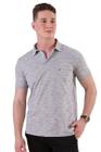 Camisa Masculina Polo Manga Curta Piquet Mescla