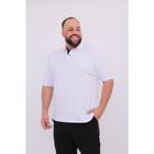 Camisa masculina polo piquet plus size com bordado robles G1/G2/G3 polo clásica