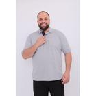 Camisa masculina polo piquet plus size com bordado robles G4/G5 polo clásica