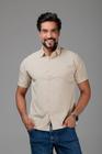 Camisa Masculina Spandex Slim Mc