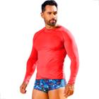 camisa masculina térmica manga longa proteção solar uv malha fria camiseta slim moda praia fitness lisa