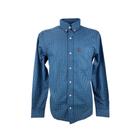 Camisa Masculina Xadrez M.L Os Vaqueiros Laranja Azul - Escolha a cor