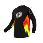 Camisa Motocross Cross ASW Podium Ghost Amarelo Off Road