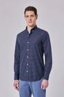 Camisa Oficina Reserva Everyday Microxadrez Azul