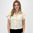 Camisa Oulusha Cropped Manga Curta Princesa Oulusha