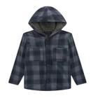 Camisa Overshirt Infantil Menino Xadrez Forro Pelo Luc.Boo