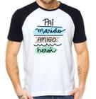 Camisa pai marido amigo heroi camiseta dia dos pais paizao