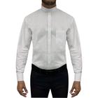 Camisa Para Abotoadura Branca Clerical Slim Fit Passa Fácil