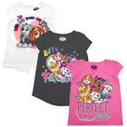 Camisa Paw Patrol Nickelodeon de manga curta, pacote com 3 u