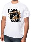 Camisa Personalizada Dia dos Pais Papai Gamer Estampada Adulto Ótimo acabamento e Durabilidade