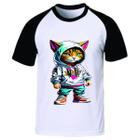 Camisa Personalizada Moda Infantil Com Estampa De Gato