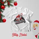 Camisa personalizada papai Noel manga Curta. - Impressão de Alta Qualidade