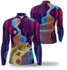 Camisa pesca Blusa com proteção UV  fator 50 leve térmica e confortável na pescaria