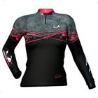 Camisa Pesca Feminina Baby Look Uv30+ Presa Viva Baca 04