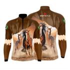 Camisa Play Pesca Cavalo Castanho G