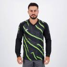 Camisa Poker Goleiro Celeno N 1 Preta e Verde